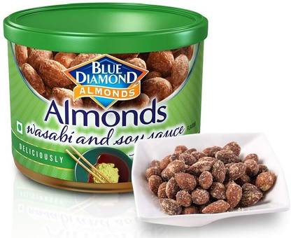 Blue Diamond Almonds, Wasabi and Soy Sauce Crispy And Crunchy Almonds