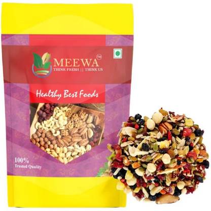 MEEWA 1000G MIXED NUTS TRIAL MIX PREMIUM DRIED FRUITS | LOWEST PRICE | MIX DRYFRUITS Assorted Seeds & Nuts, Assorted Nuts, Kernels  (2 x 500 g) at Rs. 510