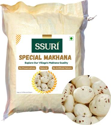 SSURI Special Makhana | No Preservatives | Direct From Land Of Makhana farmers (1kg) Fox Nut
