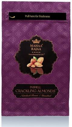 Mahaa Rajaa Inshell Cracking Almonds- Nutrilock Roasted and Unsalted Almonds