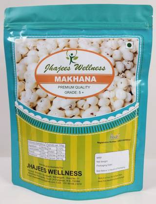jhajees wellness PREMIUM FOX NUTS | MAKHANA | PHOOL MAKHANA | LOTUS SEEDS 200GM Fox Nut