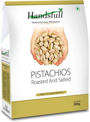 Handsfull Roasted and Salated Pista Nuts, Pistachios