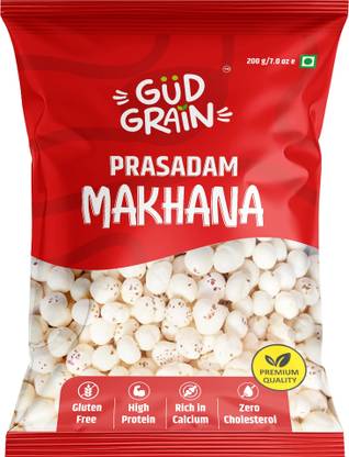 Gud Grain Prasadam Makhana | Premium Handpicked FoxNuts | Assorted Seeds & Nuts