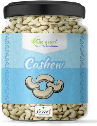 GO GRASS Premium W320 Cashew, 100% Natural, Handpicked, Raw Cashew | JAR PACK | Cashews