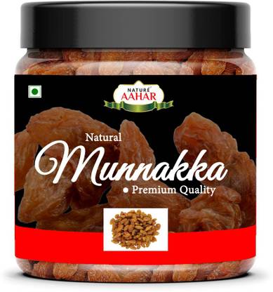 Nature Aahar Raisins With Seeds (Large Munakka) Superior Quality, Grade- King Size Raisins ( Raisins