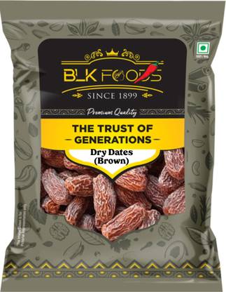 BLK FOODS Select 500g Dry Dates Brown | Sukha Khajoor (Chuara Kharek) Dates