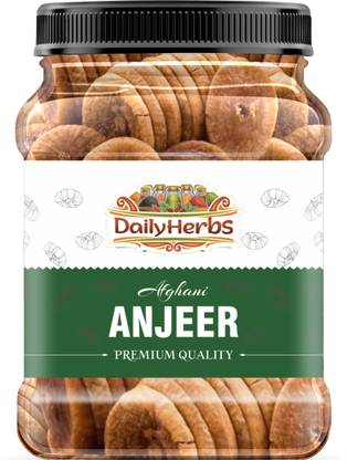 DAILYHERBS Anjeer | Dry Figs ( Bold ) Jar Pack Figs