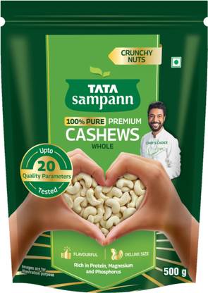 Tata Sampann Premium Quality Kaju, 100% Pure Cashews