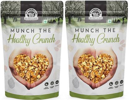 WONDERLAND Foods - Natural Dried Broken Walnut Kernels (Akhrot Giri) Walnuts