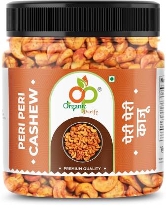 Organic Purify 100% Natural Premium Whole Cashews | Peri Peri Cashew | Premium Kaju nuts Cashews
