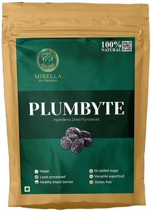 MIRELLA by Mausam Dried Plumbytes Gluten Free No Added Suger 100% Natural Prunes