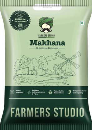 FARMERS STUDIO Premium Makhana | Rasgulla Size Fox Nut