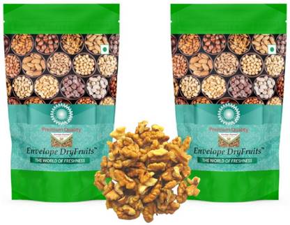 Envelope Dryfruits 1 Kg Walnut Without Shell | Akhrot Giri | Quarter Walnut Kernels | Vaccum Packed Walnuts, Kernels