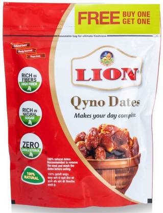 LION Qyno Seeded Dates, 500g (Buy 1 get 1 Free) Dates