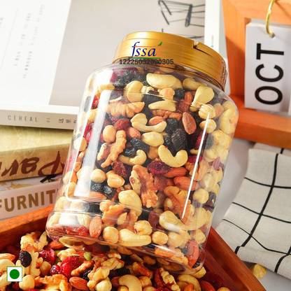 YUGNUTS Mix Dry Fruit | Panchmeva Almonds, Apricots, Cashews, Raisins, Dry Dates
