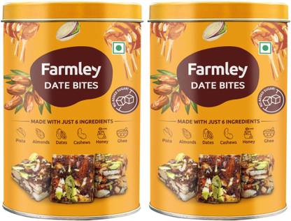Farmley Premium Date Bites Dry Fruit Barfi- No Added Sugar