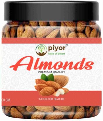 PIYOR Premium California Almond Badam - Premium Quality - 100% Natural Almonds