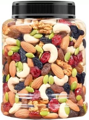 YUM YUM Mix Dry Fruit | Panchmeva | 250GM | JAR | Almonds, Cashews, Raisins, Dry Dates, Apricots, Kiwi