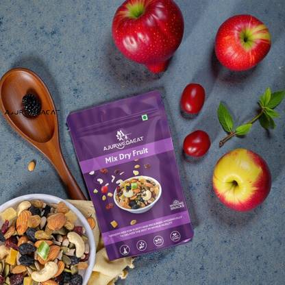 AJURWEDAEAT Premium - Healthy and Best Quality of Mix Dry Fruits For Morning Snacks DF-020 Almonds, Cashews, Cranberries, Cherries, Raisins, Kiwi, Mango, Apricots