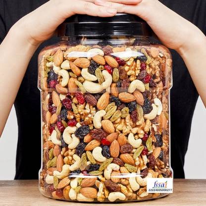 HARIYAM MixDryFruit |Natural Premium Quality Panchmeva 1KGJAR Almonds, Cashews, Raisins, Dry Dates