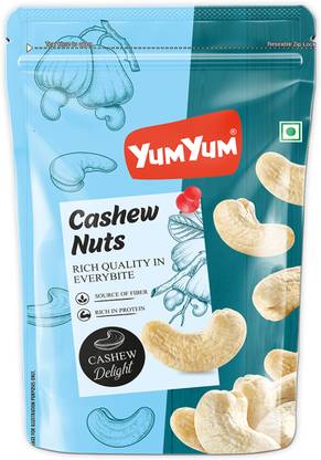 YUM YUM Premium Cashews Nuts 500GM, Kaju Dry Fruits - Cashews
