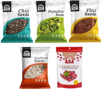 WONDERLAND Chia-Flx-Pump-Sun-WholeCran-100g-each Assorted Seeds & Nuts