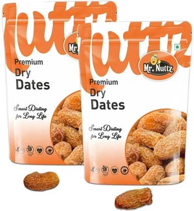 Mr.Nuttz Yellow Dry Dates | Peela Sukha Khajoor | Dry Chuhara | Pili Kharak (1KG) Dry Dates