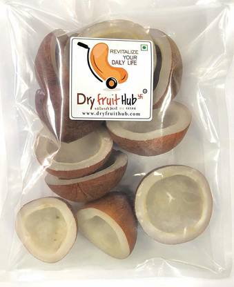 Dry Fruit Hub Dry Coconut 1kg Dry Coconut Halves ,Dry Copra Coconut