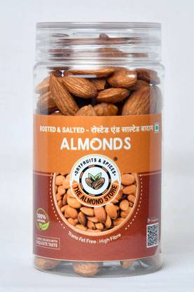 the almond store SALTED ROASTED ALMOND |HEALTY SNACKS|CRUNCHY MUNCHY Almonds