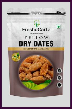 FreshoCartz Yellow Dry Dates | Dyr Chuhara | Peela Sukha Khjajur | Dried Dates | Dry Dates