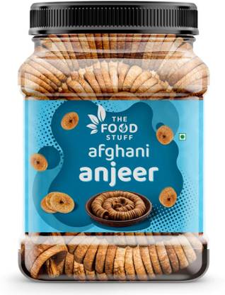THE FOOD STUFF DRY FIGS PREMIUM ANJEER BOLD AND SOFT FIGS 1KG JAR PACK J14 Figs