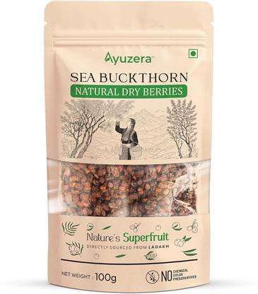 Ayuzera Sea Buckthorn Protein-Rich Omega, Vitamin E & C Dried Berries Blackberry