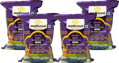 Madhubani Makhana Raw Phool Makhana | High Protein Makhana for Prasadam, Healthy Snacking, Fasting Fox Nut
