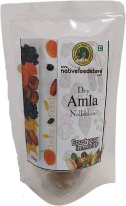 Nativefoodstore Dry Amla Nellikai Indian Gooseberry Dry Fruits & Nuts Amla