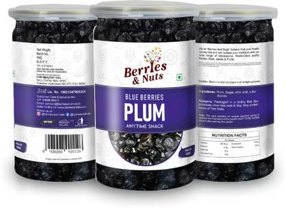 Berries & Nuts Premium Dried Blueberry, Plums