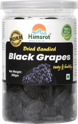Himsrot Dried Candied Black Grapes Candy - 200g Raisins