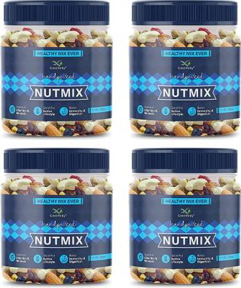Greenfinity Healthy Nutmix | Boosts Immunity and Digestion | Source of Vitamins & Minerals Assorted Nuts