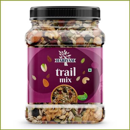 HARIYAM Trail Mix | Mixture Of Dry Fruits {Almond,Cashews,Seeds And Many More}IN JAR Assorted Seeds & Nuts