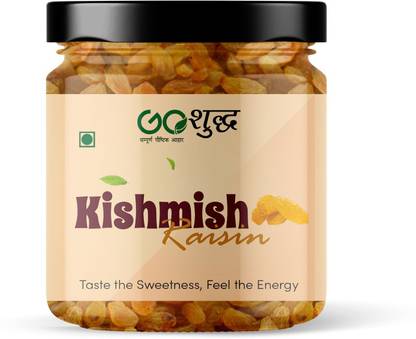 Goshudh Premium Quality Raisin (Kishmish) 250Gm (Pack of 1) Unbreakable Jar Dry Fruits Raisins