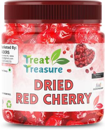 TREAT TREASURE Dried Cherries | Sweet & Tart | Nutrient-Rich | Healthy Snack Cherries