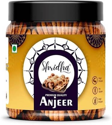 SHRIDHA Dry Figs | Dried Sweet Anjeer | Low in Calories and Fat Free Anjeer Dry Fruits Figs