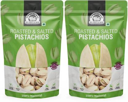 WONDERLAND Foods(Device) Roasted & Salted Premium Quality Jumbo Size Pistachios