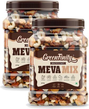 Greenfinity Mevamix 1kg - Premium Dry Fruits Mix for Health & Energy Boost