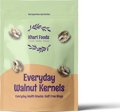 Khari Foods Premium Walnut Kernels 200, Akhrot Dry Fruits, Benefits Brain, Gut Health Walnuts