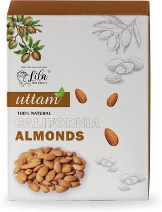 lila dry fruits UTTAM Premium California Almonds | Badam for Dieting | Dry Fruit for Gifting Almonds