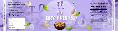 HAI PRABHU Mixed Dry Fruit 1kg Mixture of Nuts and Dry Fruits & Nuts Almonds, Cashews, Apricots, Pistachios, Raisins, Dry Dates, Kiwi, Dry Dates