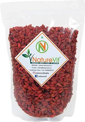 Nature Vit Goji Berry,1 kg, Antioxidant-Rich Berry,Dried Berries, Healthy Snacks Goji Berries