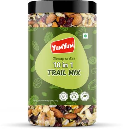 YUM YUM 10 in 1 Trail Mix 400g, Low in Glycemic Index, Low in Added Sugar, Ready to Eat- Assorted Seeds & Nuts