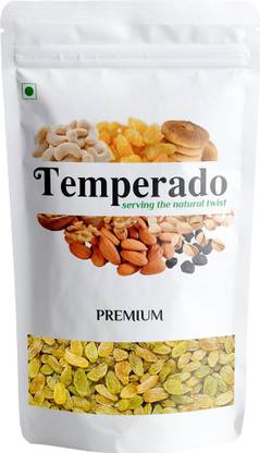 Temperado PREMIUM GOLDEN RAISINS| SEEDLESS DRY GRAPES| 100GM Raisins