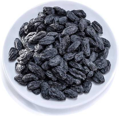 MRHERB Black Raisins | Kali Daakh | Seedless Dry Grapes | Kali Kishmish| Raisins